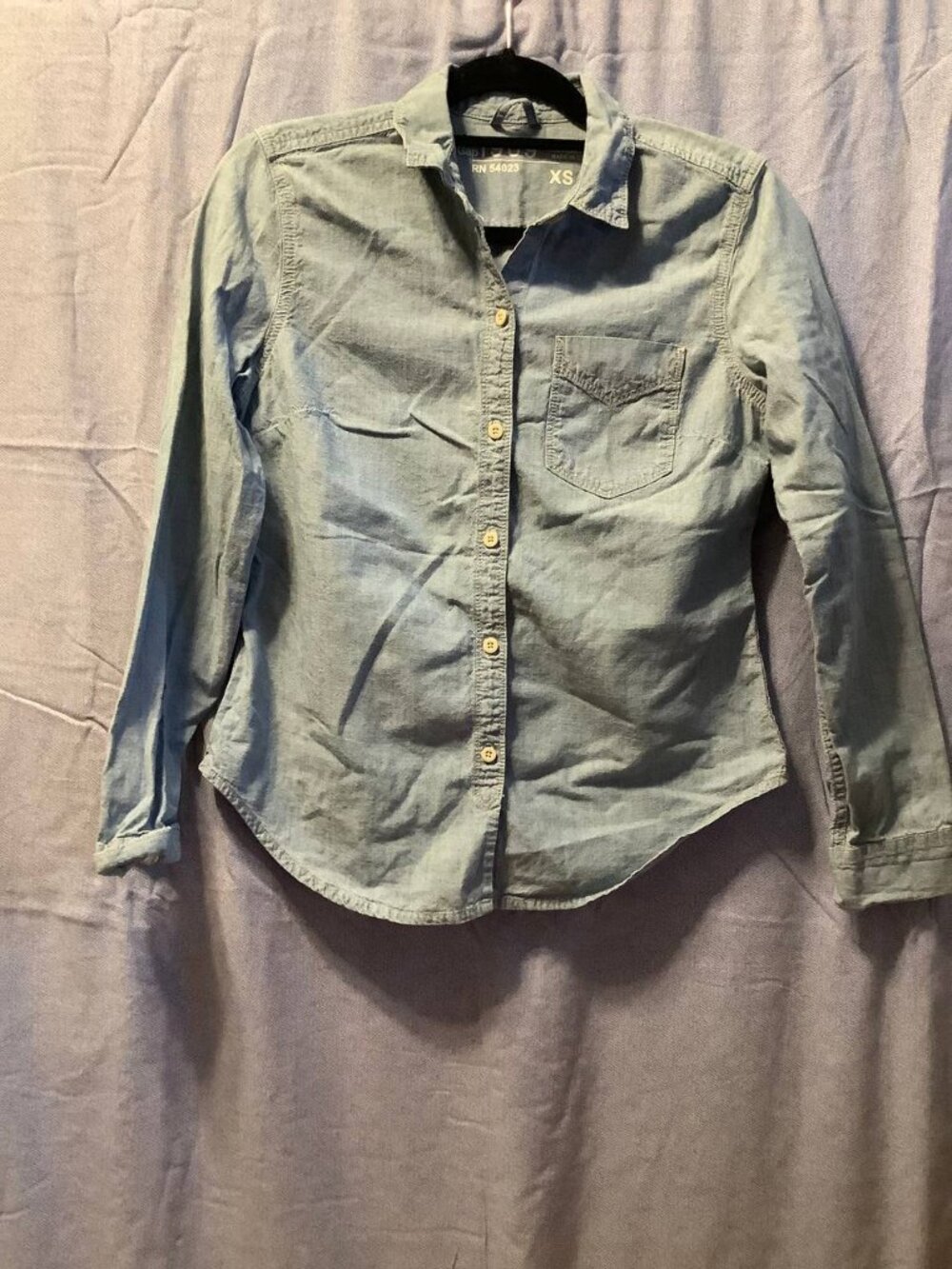 GAP 1969 Blue Denim Button Up